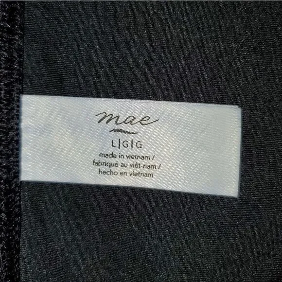 MAE large string bikini bottom black NWOT - Picture 3 of 7